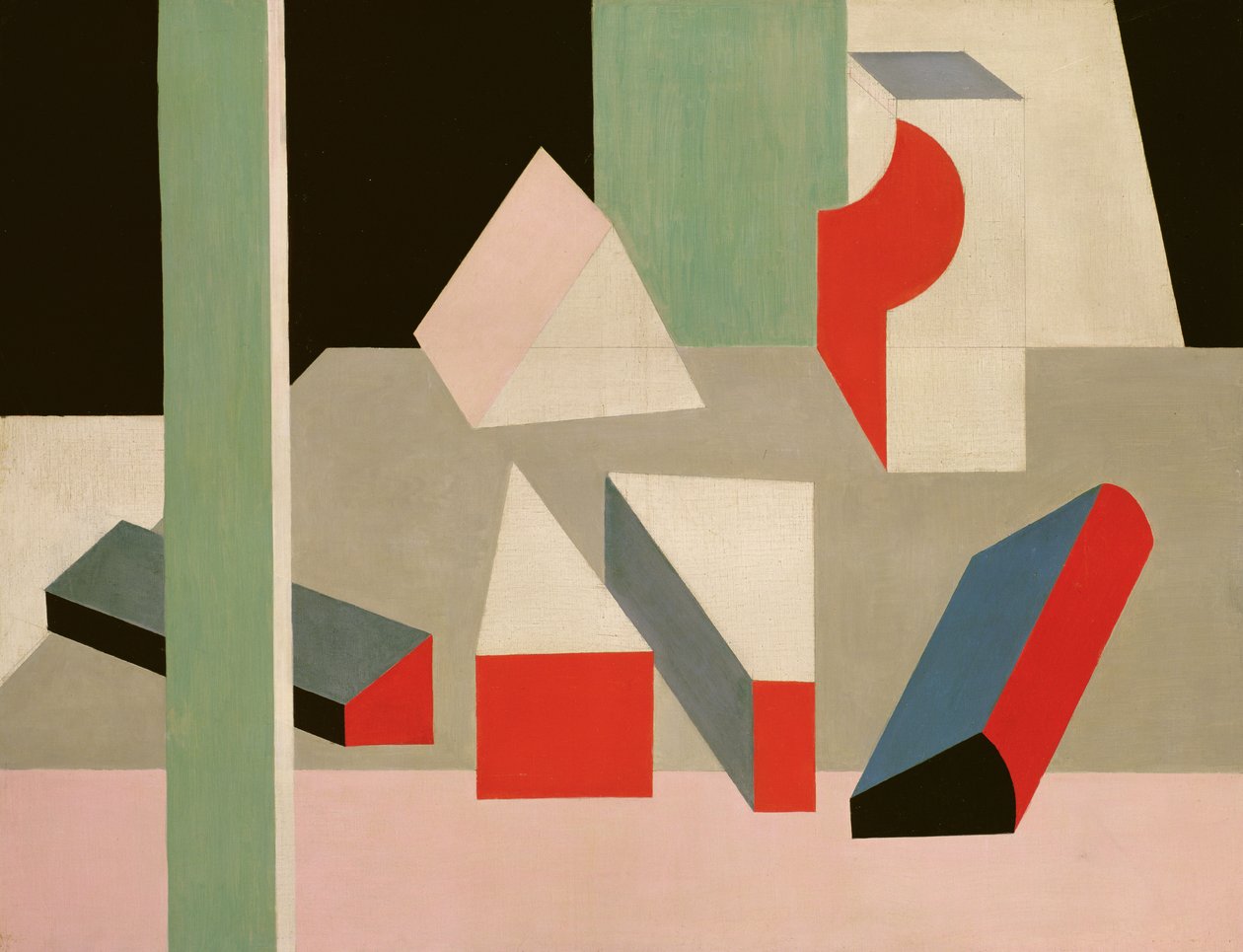 PeintureNature Morte, 1928 (olje og blyant på lerret) av Patrick Henry Bruce