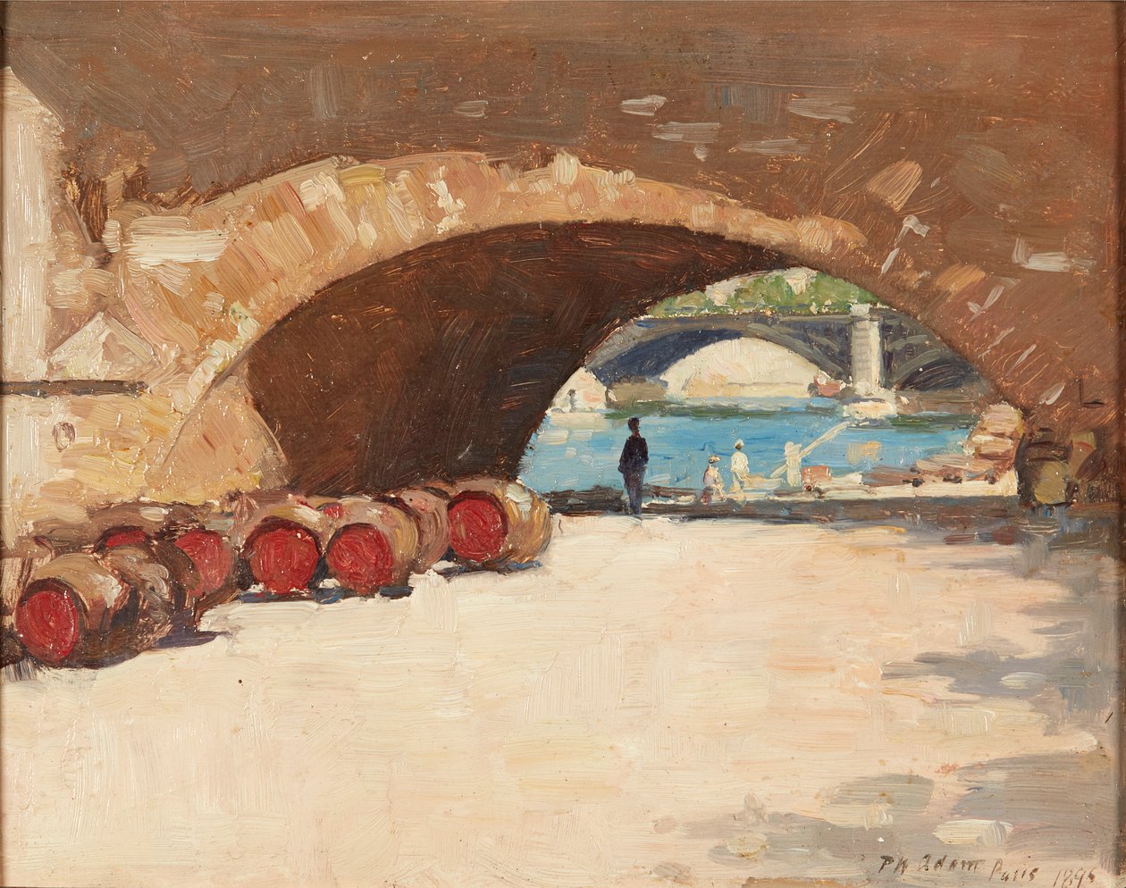Paris (olje om bord) av Patrick William Adam