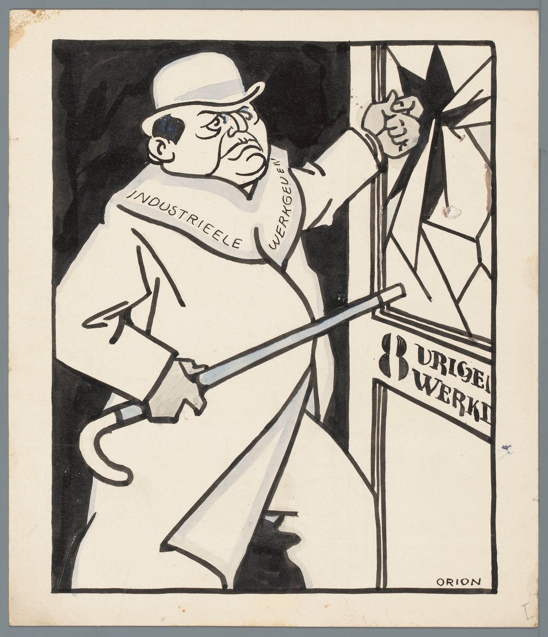 Arbeidsgivere og den åtte timer lange arbeidsdagen av Patricq Kroon (signed by artist)