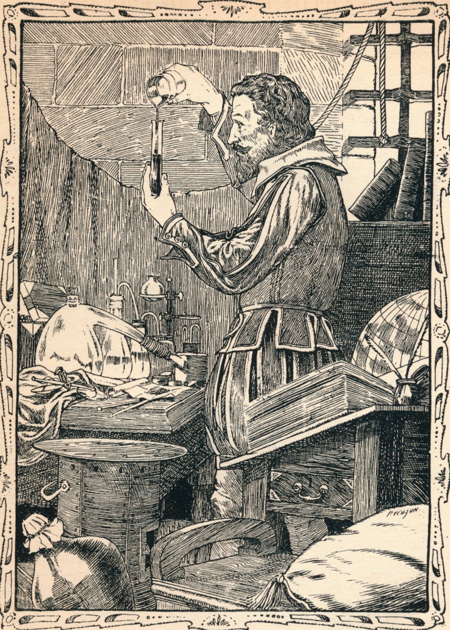 Guy Fawkes forbereder The Slow Match, 1902 av Patten Wilson