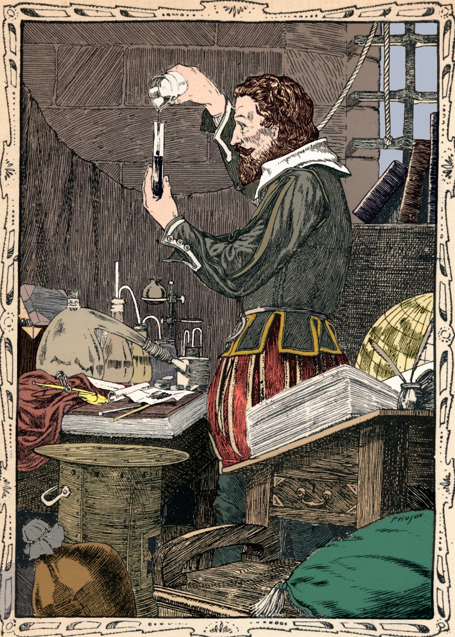 Guy Fawkes forbereder The Slow Match, 1902 av Patten Wilson