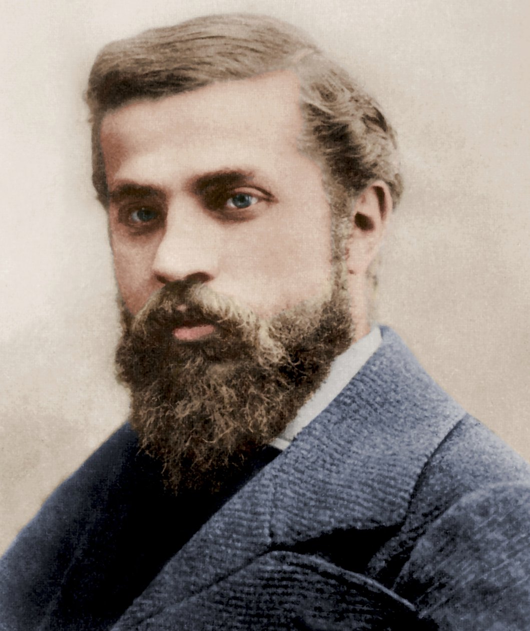 Portrett av Antoni Gaudi, ca. 1878 av Pau Audouard