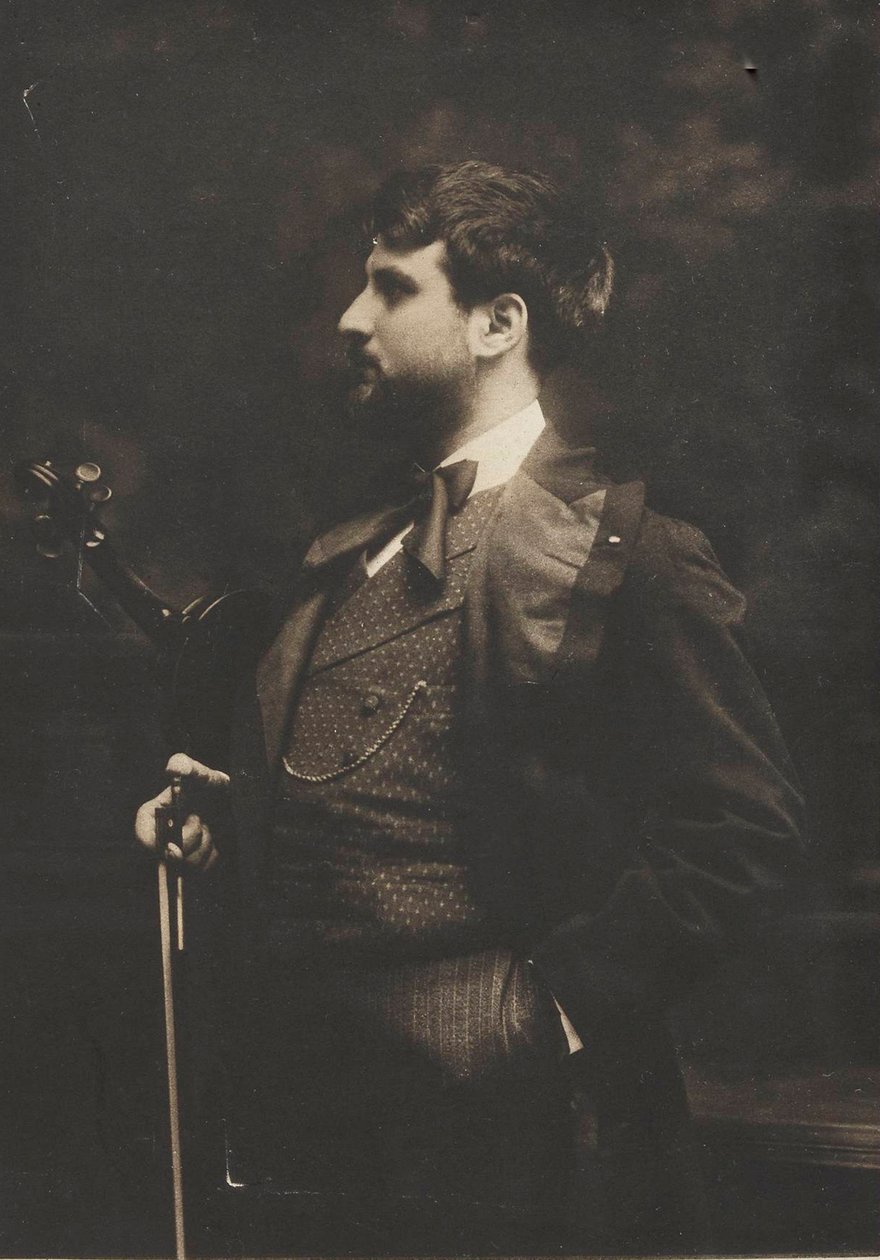 Portrett av fiolinisten og komponisten Joan Manén y Planas 1883-1971, ca. 1910. av Pau Audouard