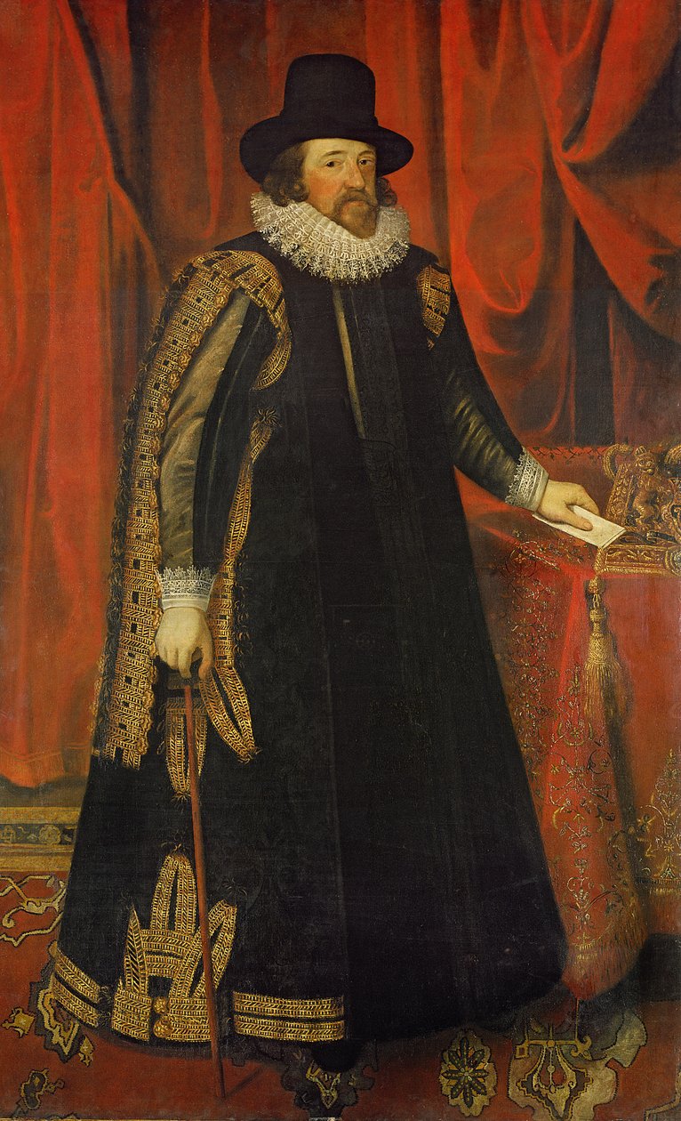 Sir Francis Bacon (1561-1626) Viscount of St. Albans av Paul van Somer