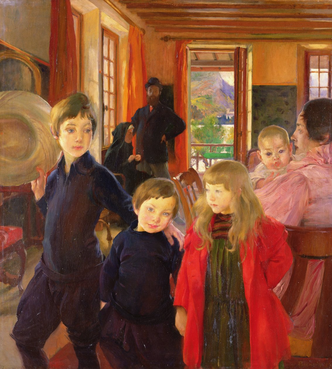 Kunstnerfamilien, 1890 av Paul Albert Besnard