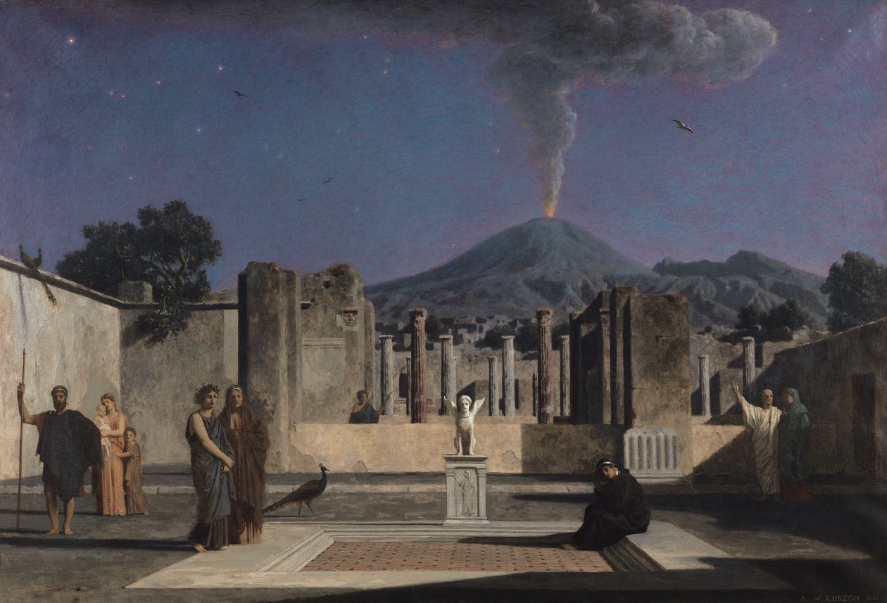 Drøm i ruinene av Pompeii, 1866 av Paul Alfred de Curzon