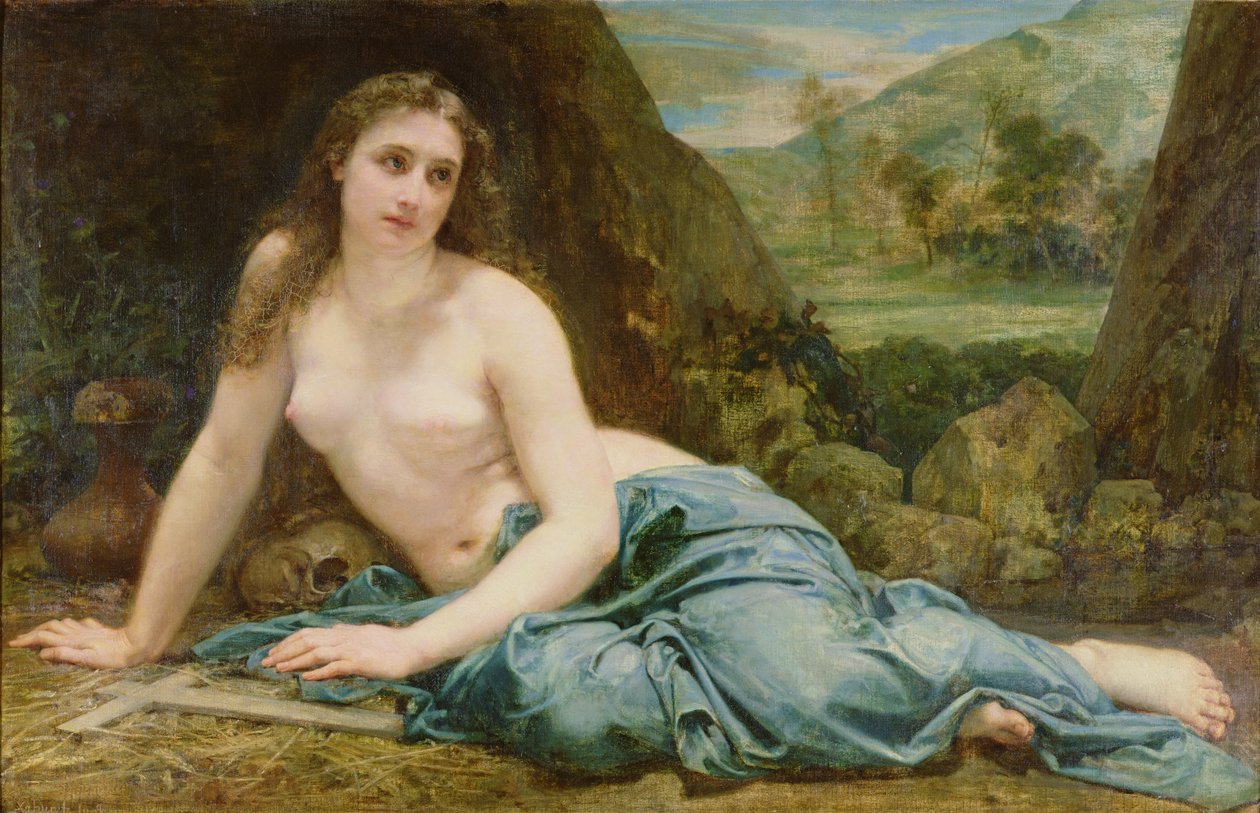 Den angrende Magdalene, 1858 av Paul Baudry