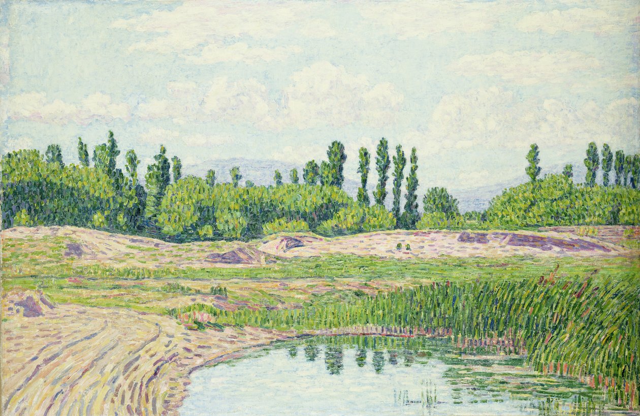 Landskap med dam, nær Rimini av Paul Baum