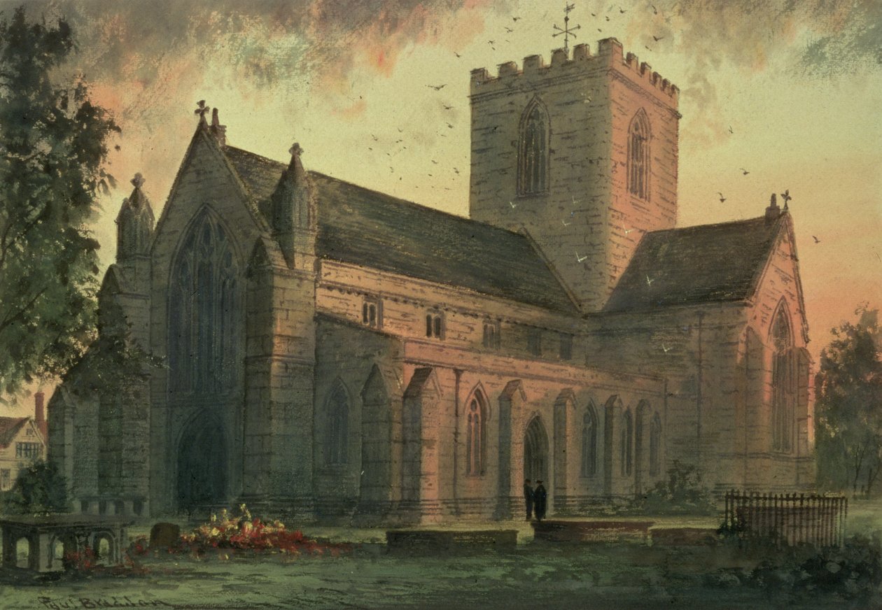 St. Asafs katedral, utsikt fra sørvest av Paul Braddon