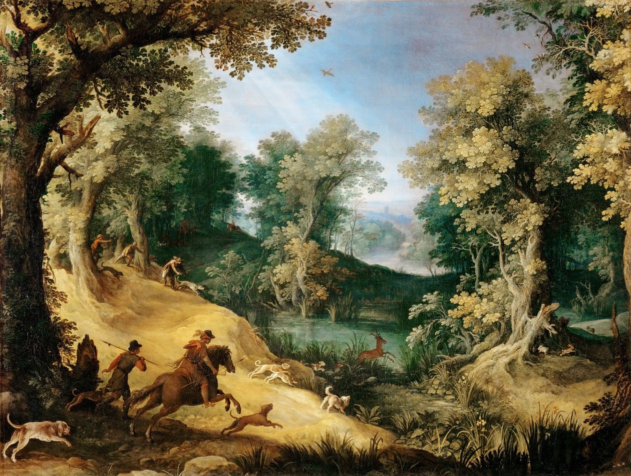 Hjortjakt av Paul Brill