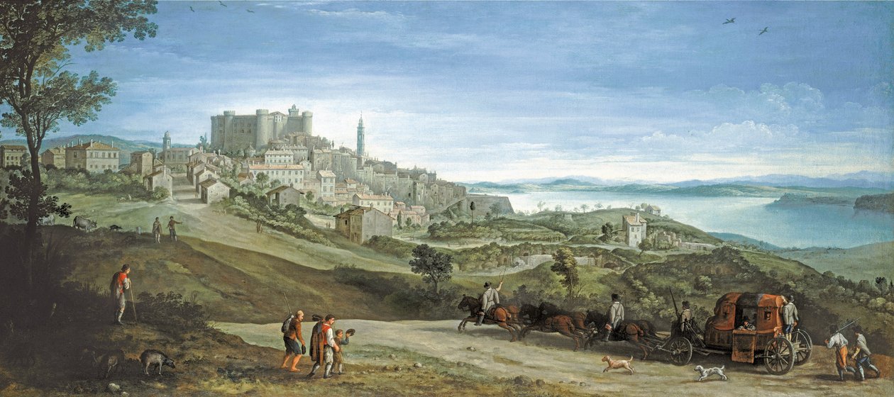 Utsikt over Bracciano av Paul Bril