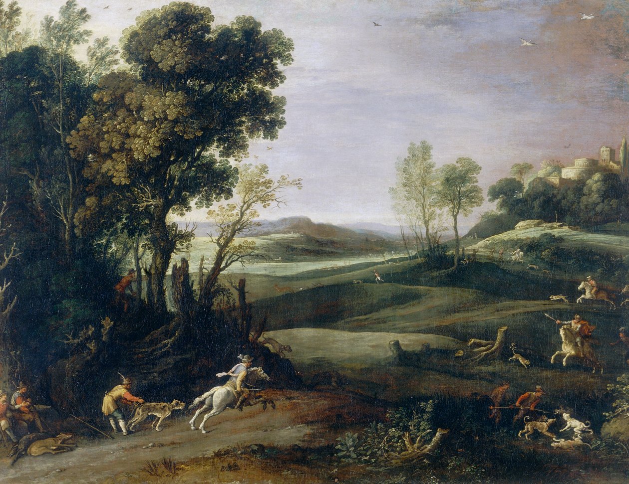 Villsvinjakt av Paul Bril
