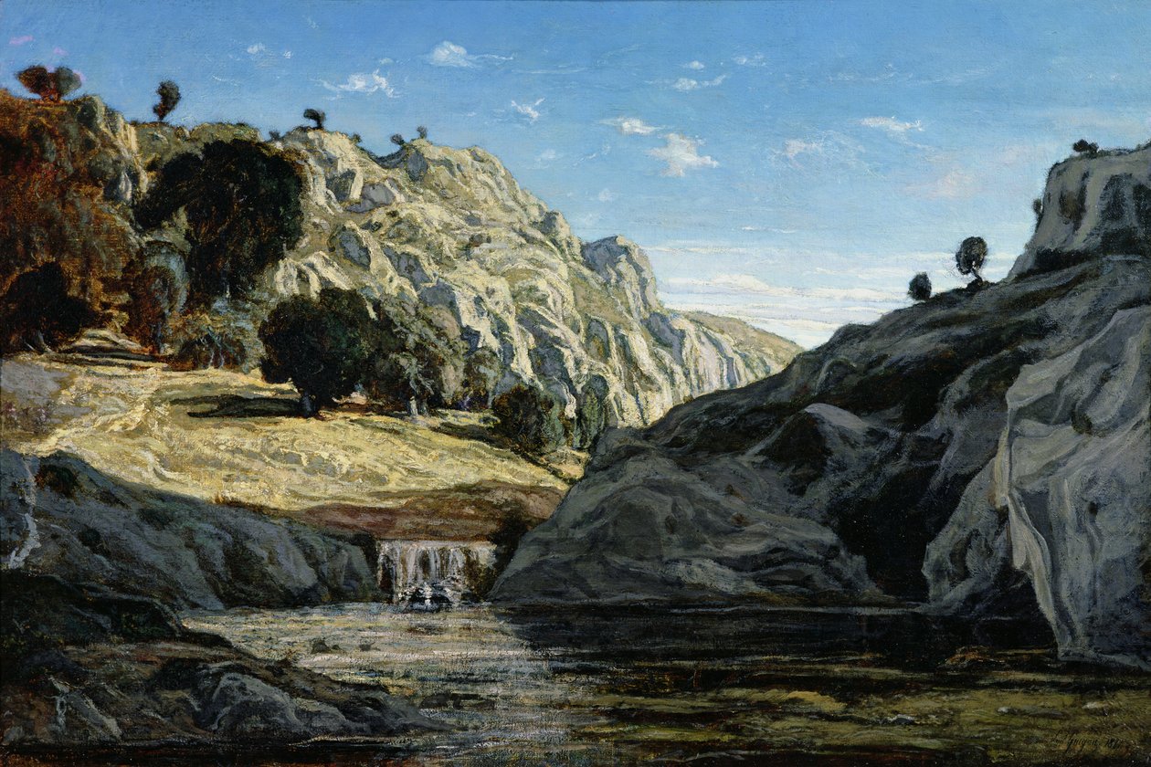 Minner om Ollioules-juvet, 1861 av Paul Camille Guigou