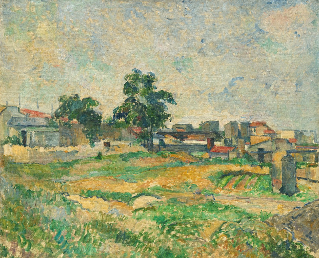 Landskap nær Paris, ca. 1876 av Paul Cézanne