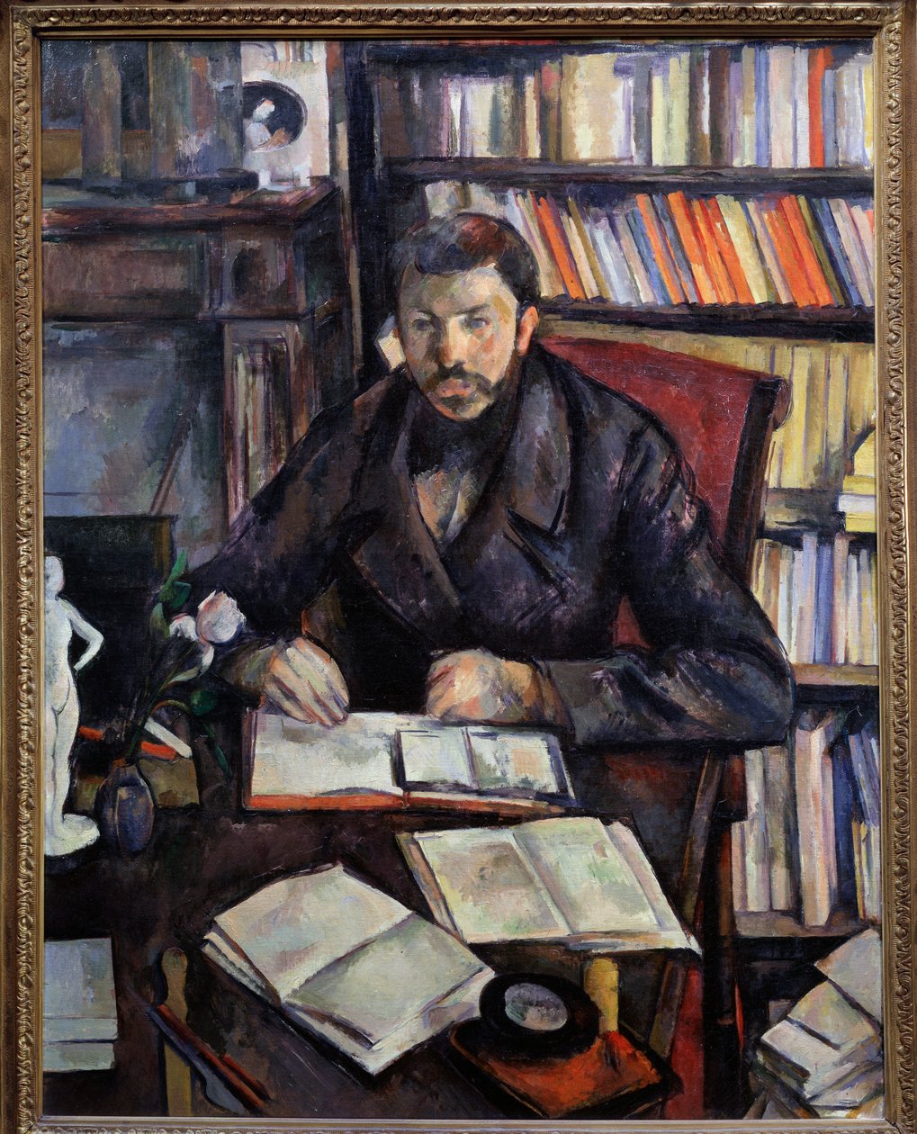 Portrett av kunstkritikeren Gustave Geffroy, 1895 av Paul Cézanne