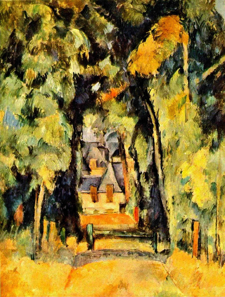 Road ved Chantilly, 1888 av Paul Cézanne