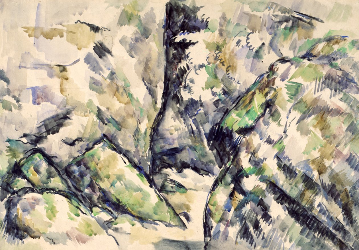 Steinete gangsti av Paul Cézanne