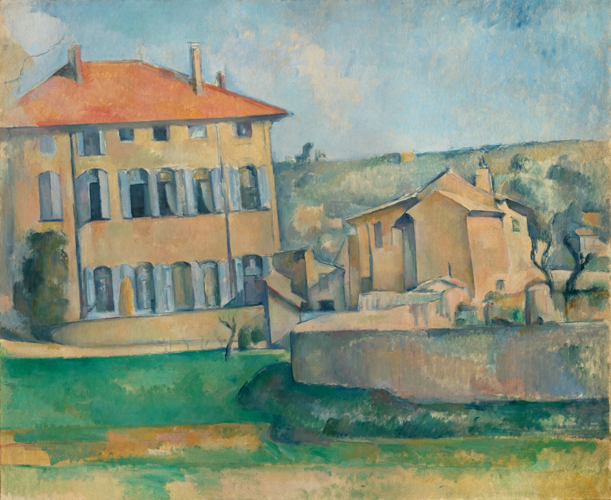 Huset i Aix (Jas de Bouffan), 1885-87 av Paul Cézanne