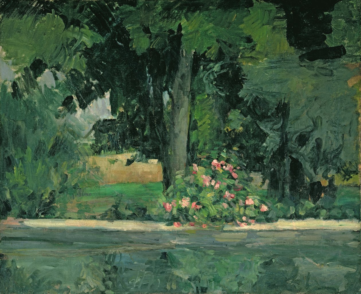 Innsjøen ved Jas de Bouffan, ca. 1873-76 av Paul Cézanne