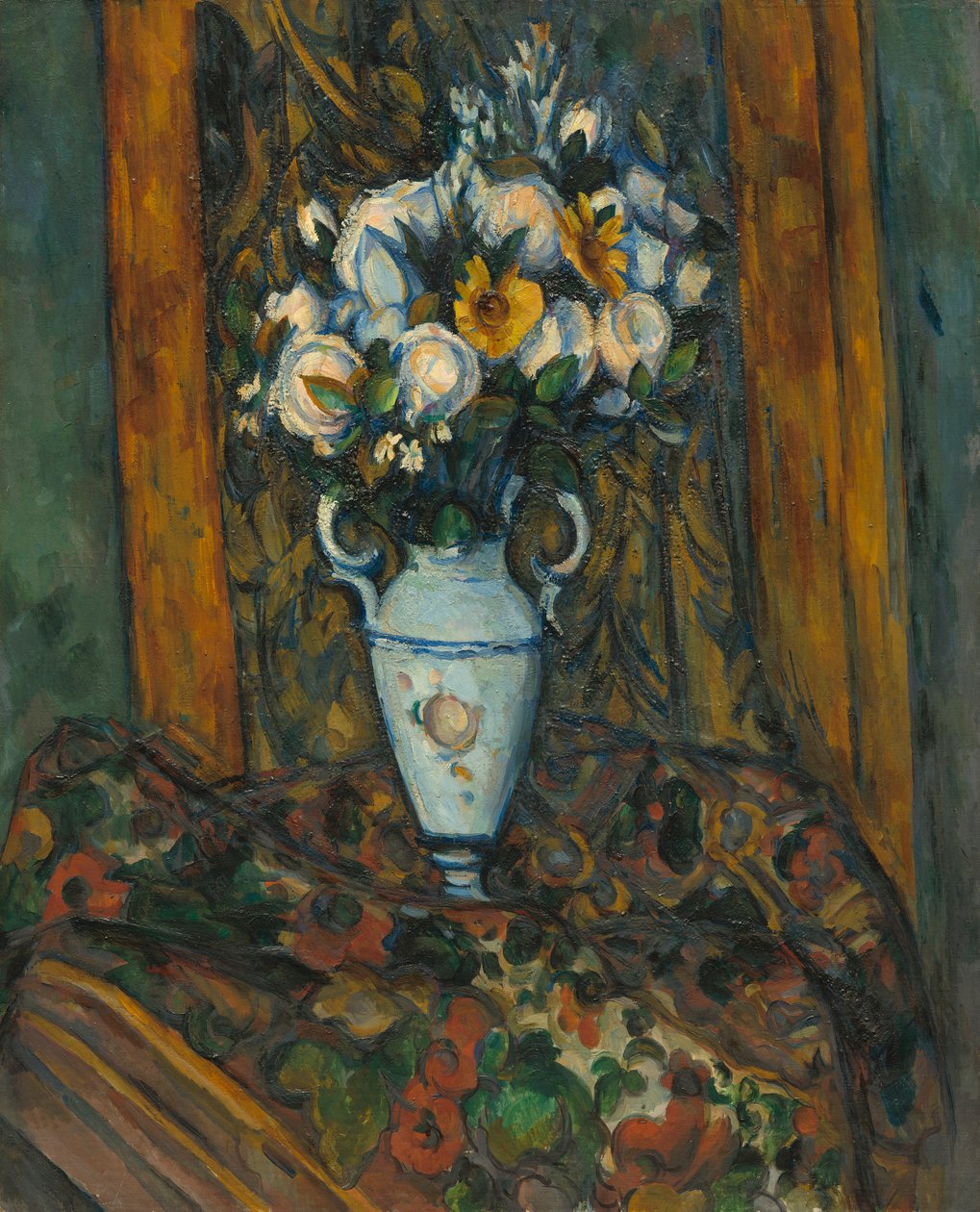 Vase med blomster, 1900-3 av Paul Cézanne