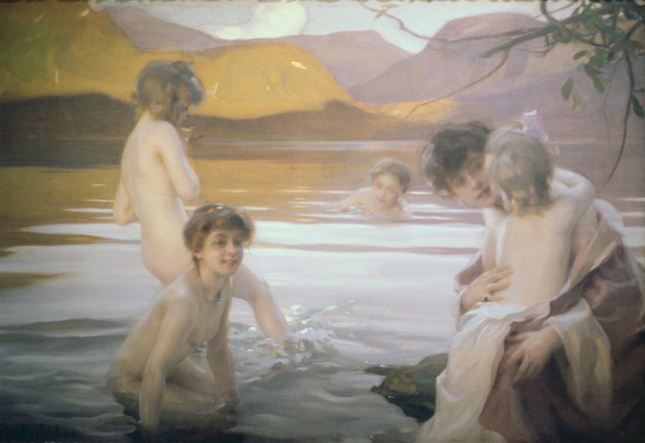 Det første badet av Paul Emile Chabas