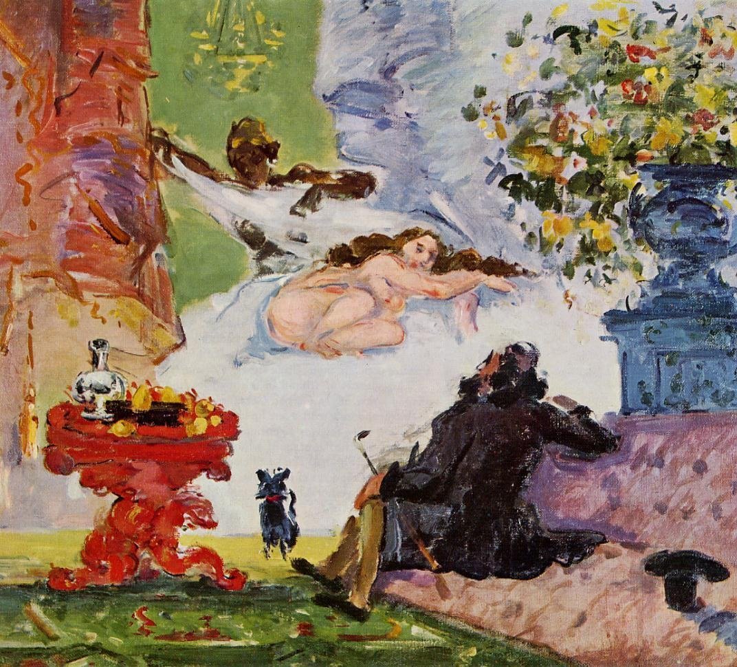 Et moderne Olympia -maleri av Paul Cézanne