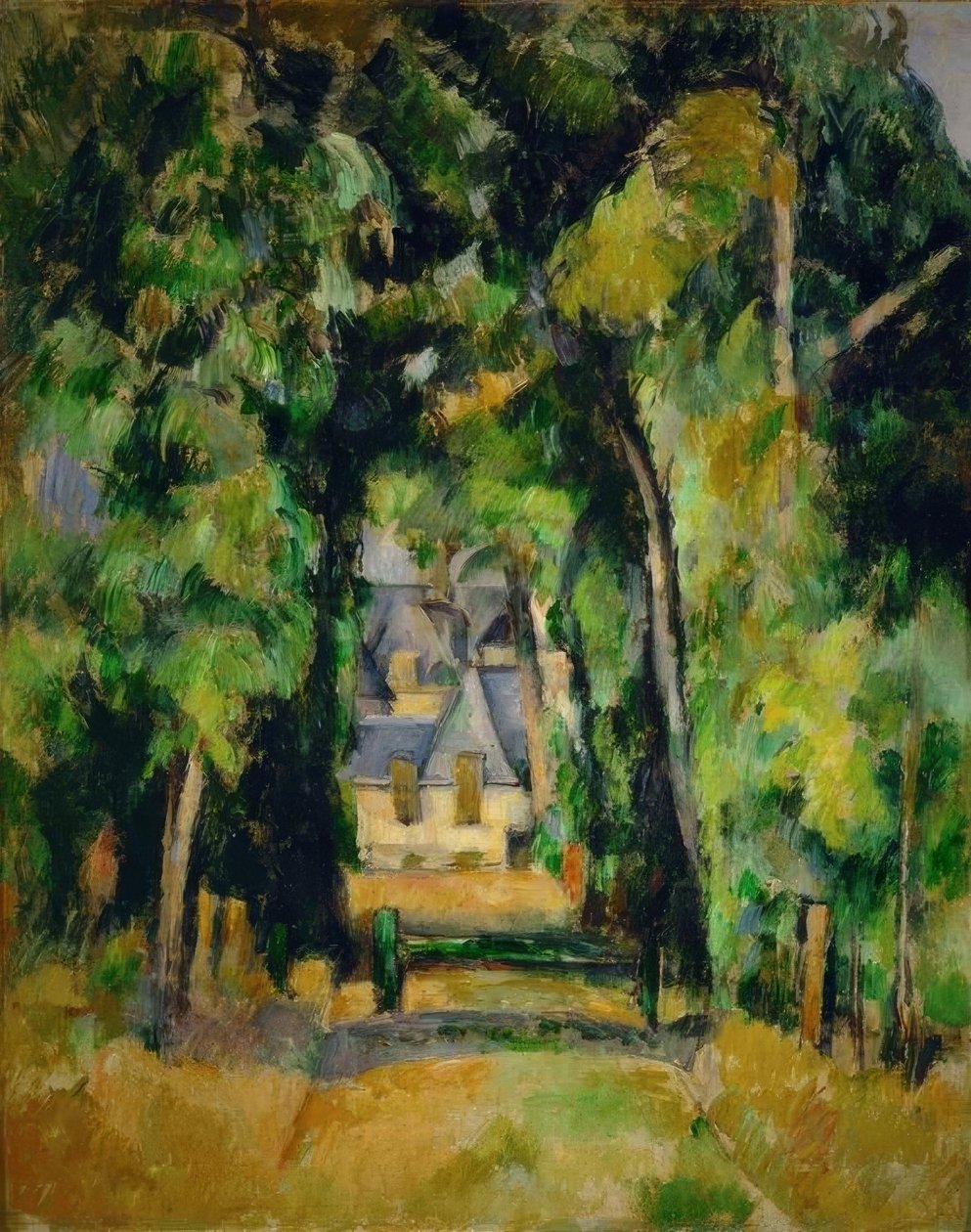 Allée à Chantilly av Paul Cézanne