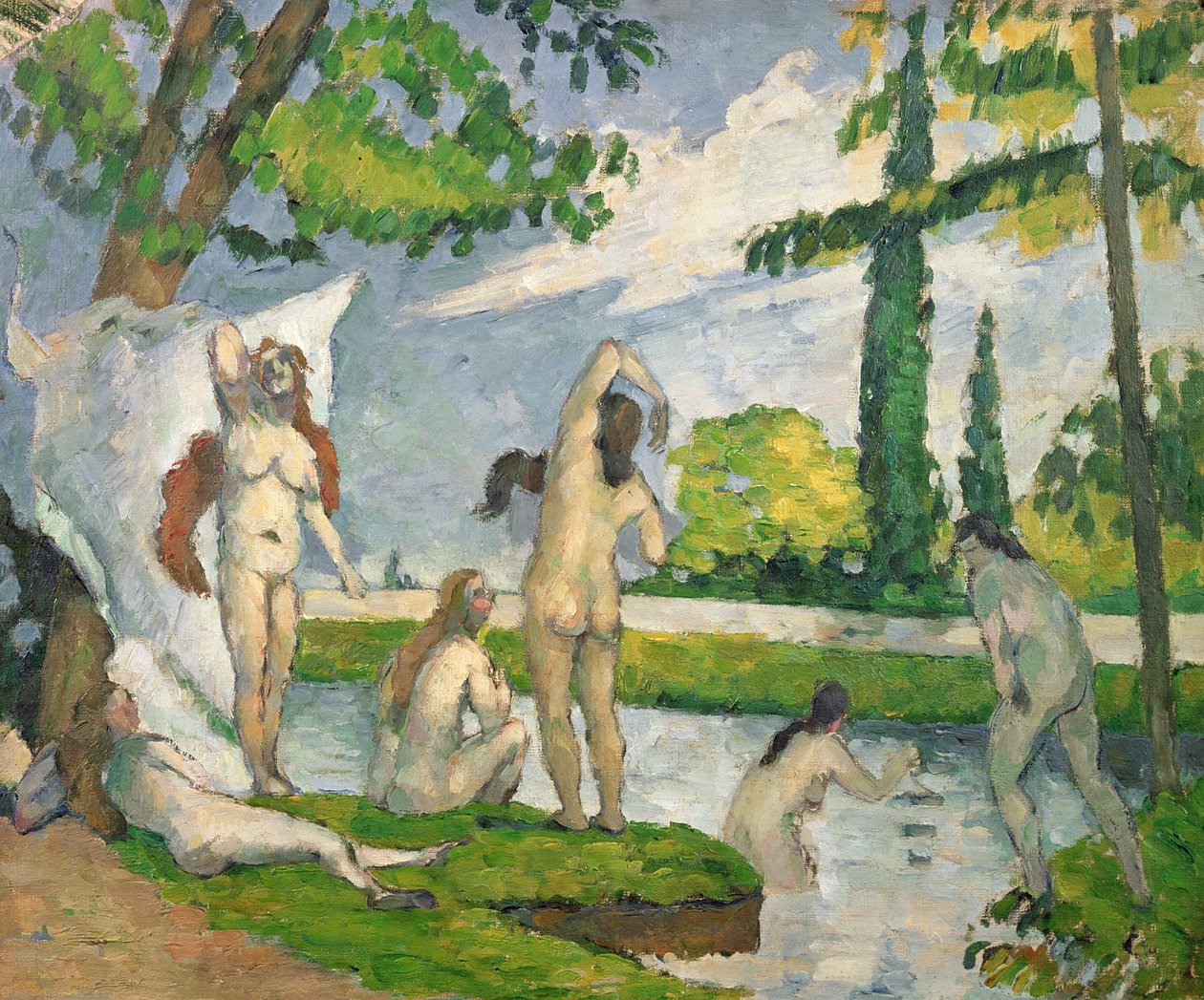 Badende, ca. 1873-77 av Paul Cézanne