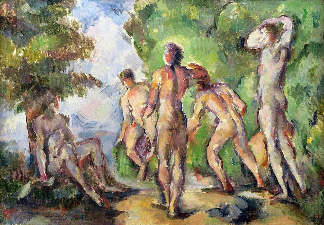 Badende, ca. 1892-94 av Paul Cézanne