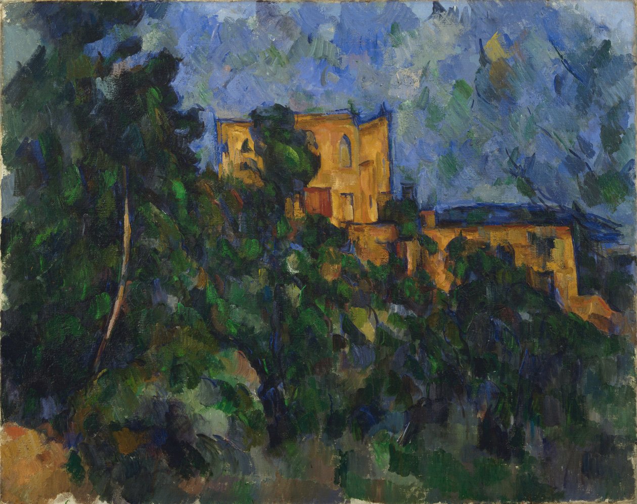 Black Castle av Paul Cézanne