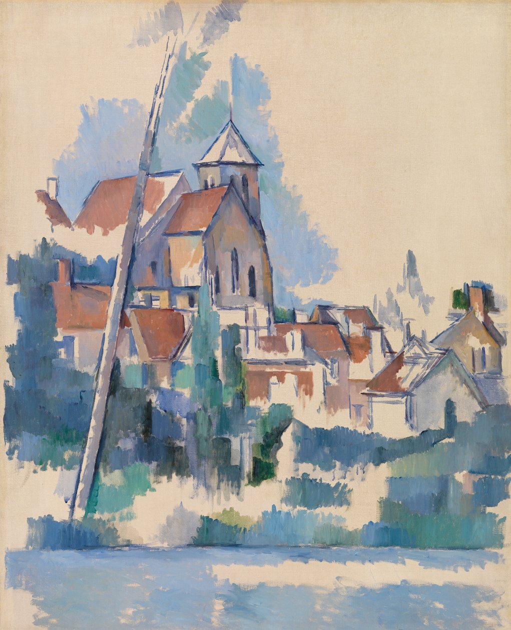 Kirken i Montigny-sur-Loing, 1898 av Paul Cézanne