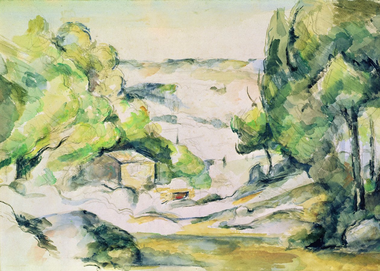 Landsbygd i Provence av Paul Cézanne