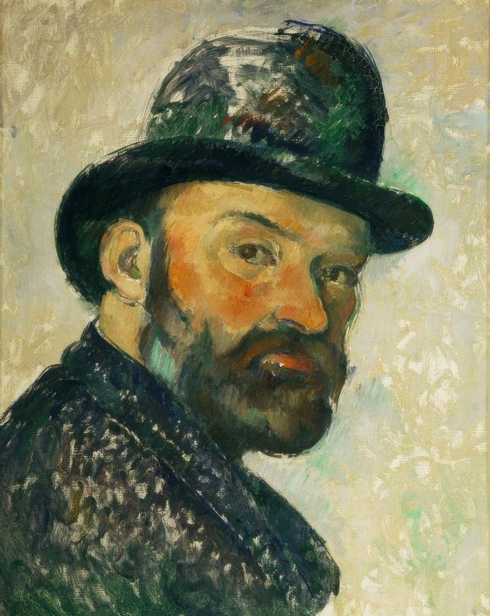 Cézanne med en bowlerhatt (skisse) av Paul Cézanne