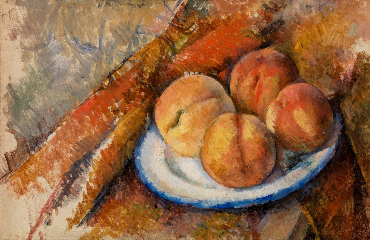 Fire ferskener på en tallerken, 1890-94 av Paul Cézanne