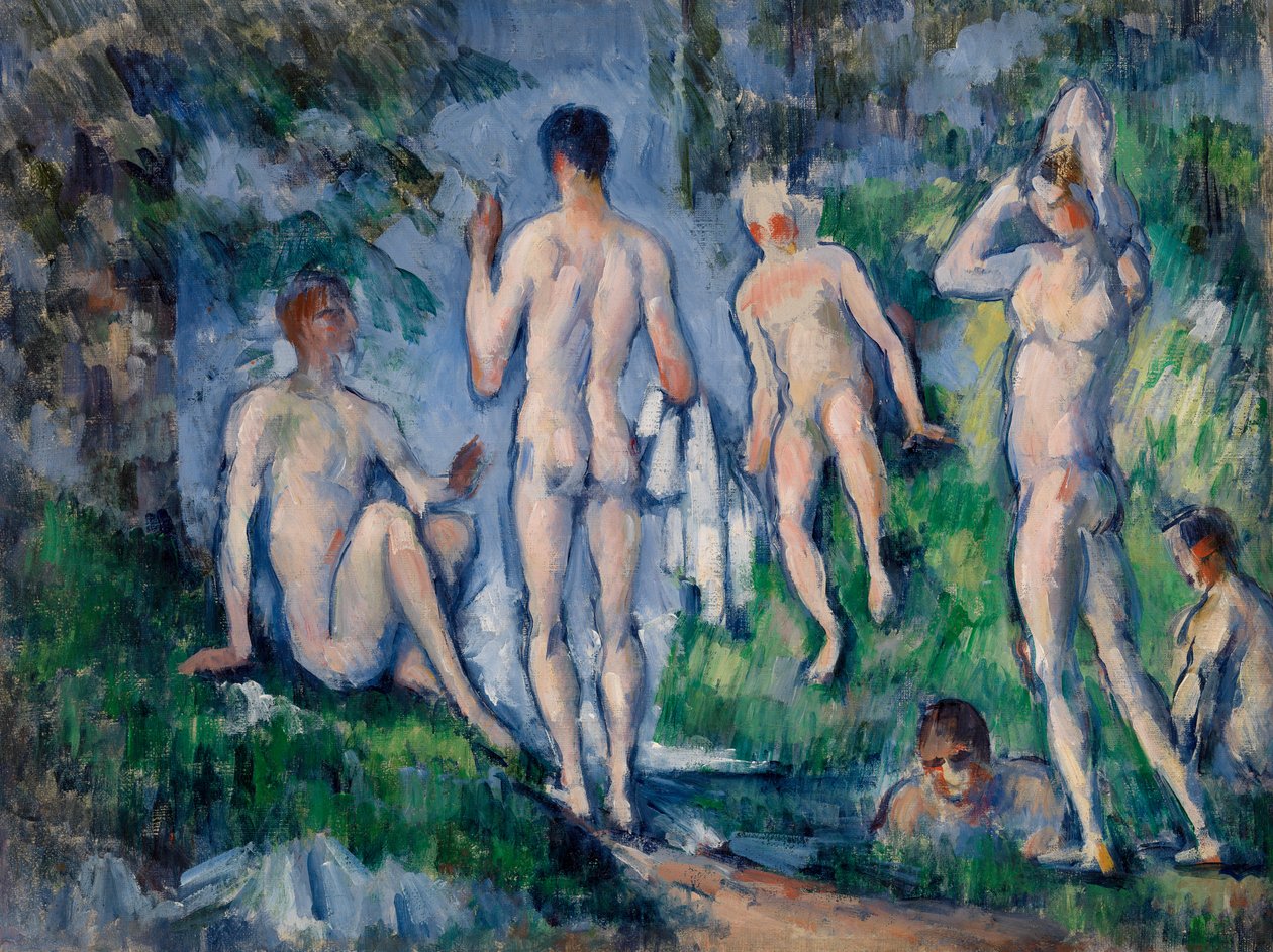 Gruppe av badende, 1892-94 av Paul Cézanne