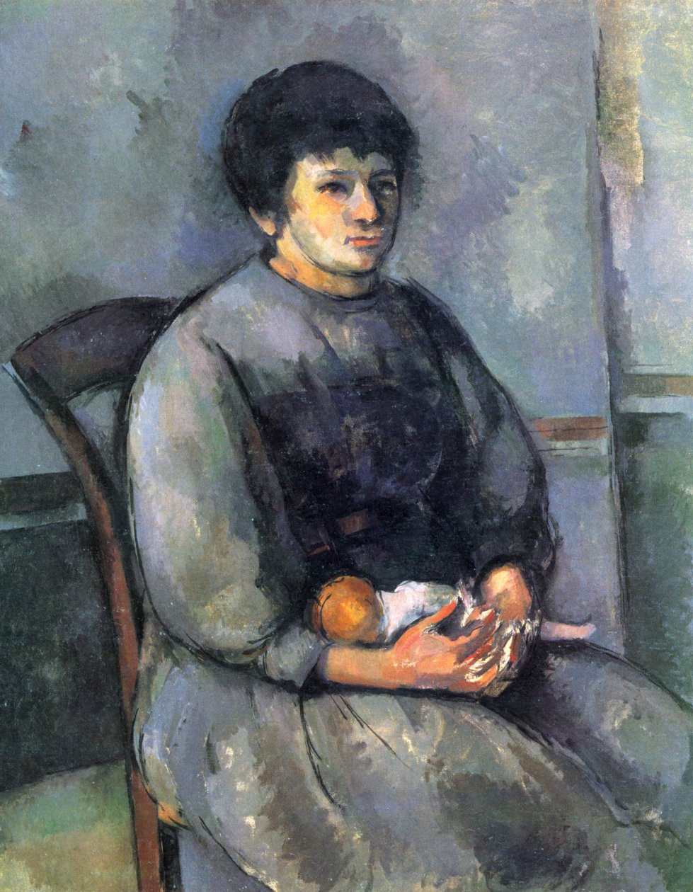 Ung jente med dukke av Paul Cézanne
