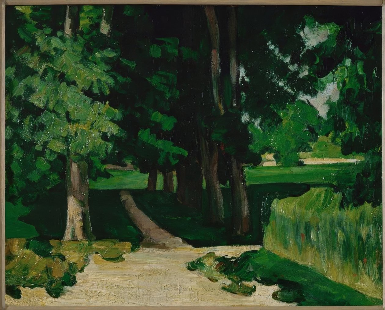 Kastanjegaten ved Jas de Bouffan av Paul Cézanne