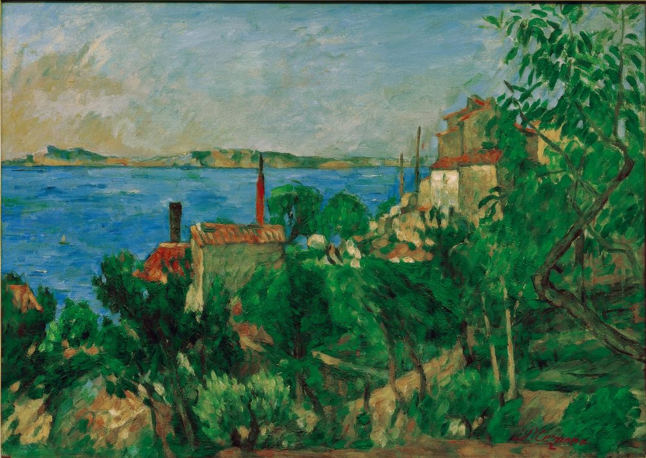 Havet ved Estaque av Paul Cézanne
