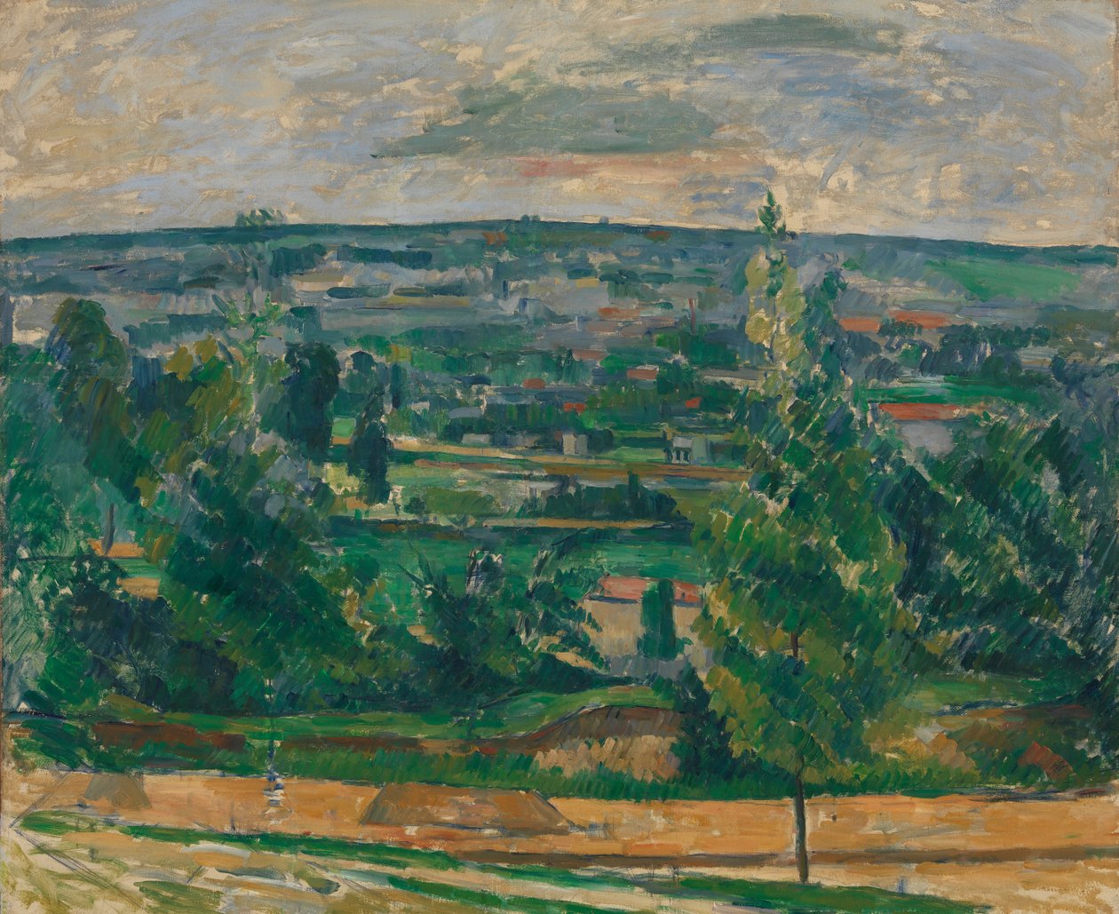 Landskap fra Jas de Bouffan av Paul Cézanne