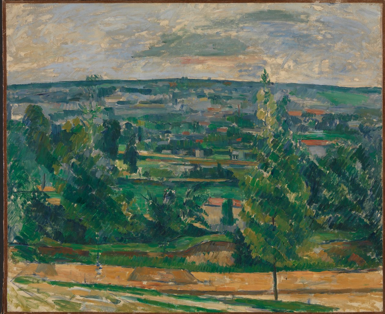 Landskap fra Jas de Bouffan av Paul Cézanne