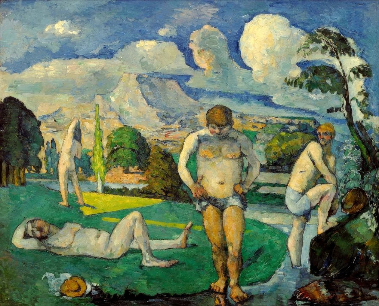 Badende i ro av Paul Cézanne