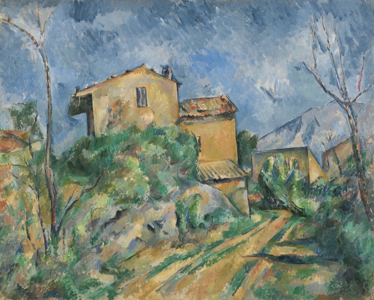Maison Maria med utsikt over Château Noir av Paul Cézanne