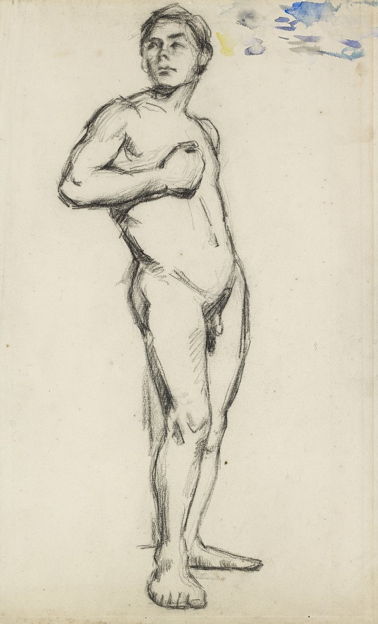 Naken mann, 1800-tallet av Paul Cézanne
