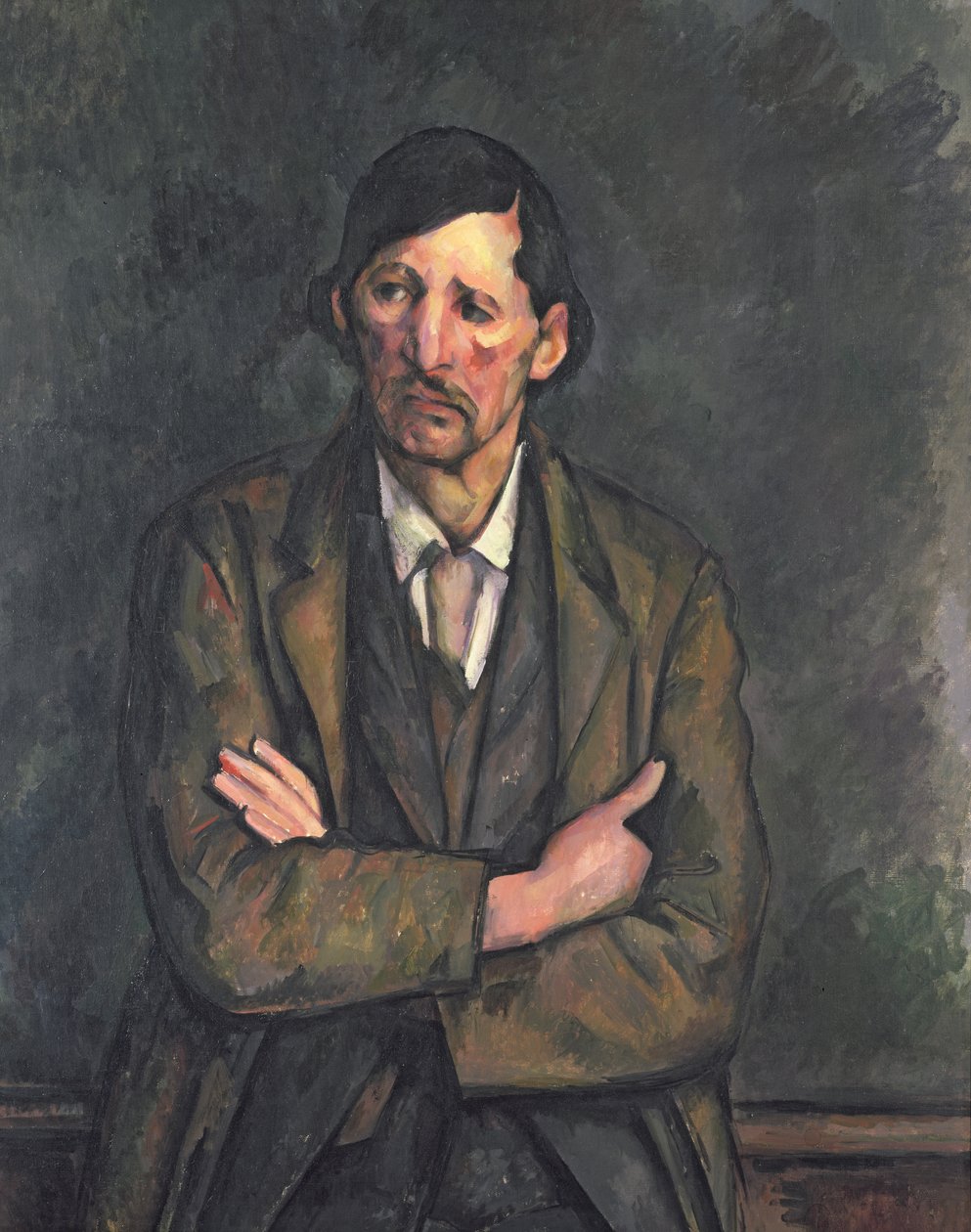 Mann med korslagte armer, ca. 1899 av Paul Cézanne