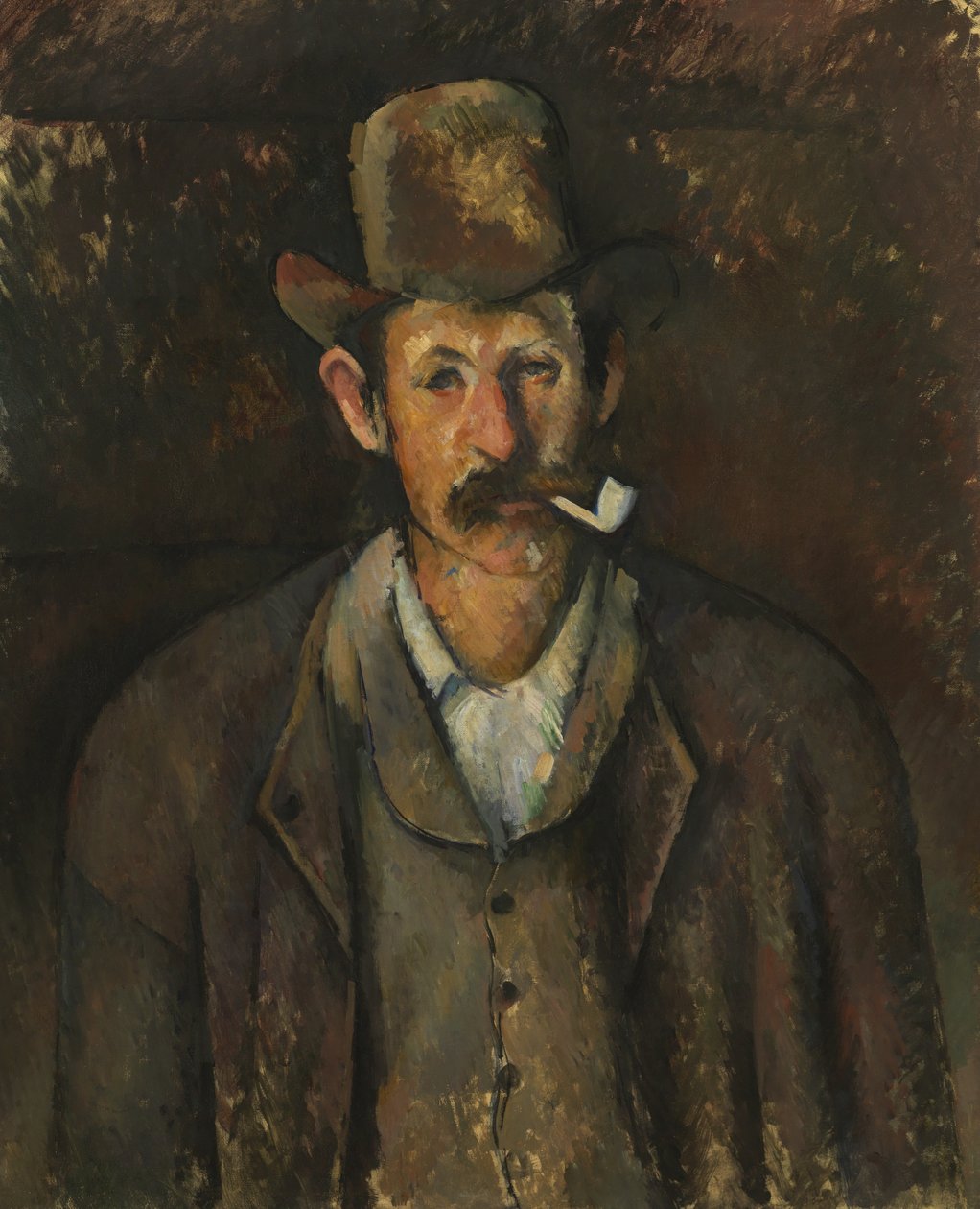 Mann med et rør, ca. 1892-95 av Paul Cézanne