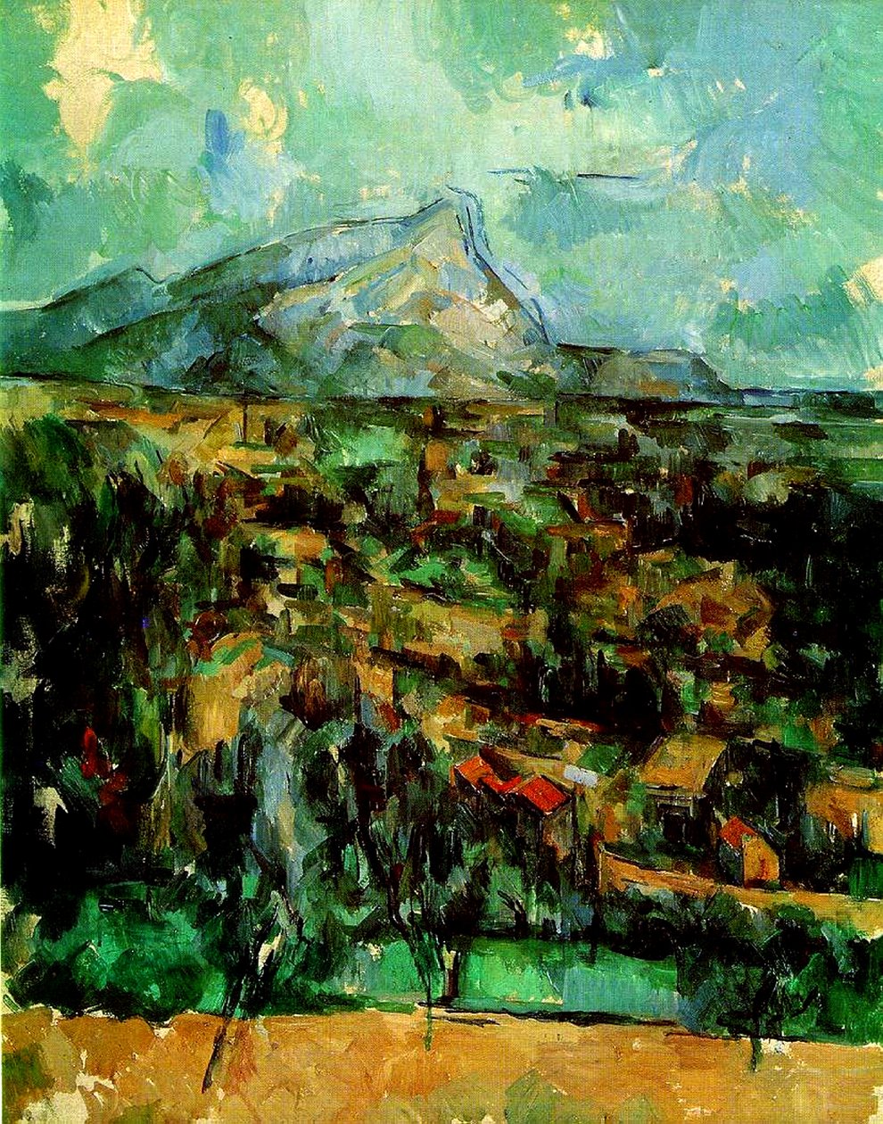 Mont Sainte Victoire, ca. 1902 av Paul Cézanne