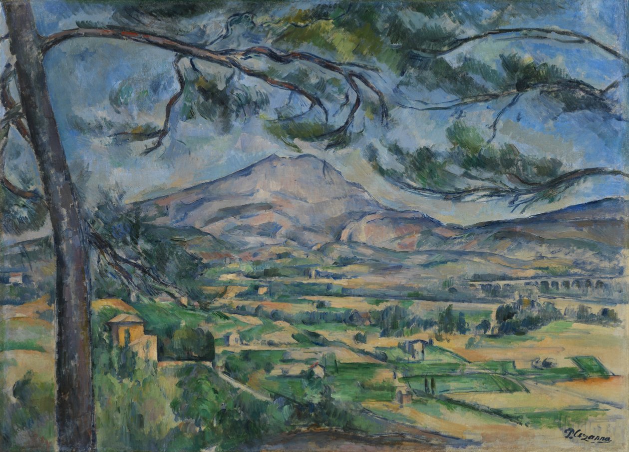 Sainte-Victoire-fjellet, ca. 1887 av Paul Cézanne