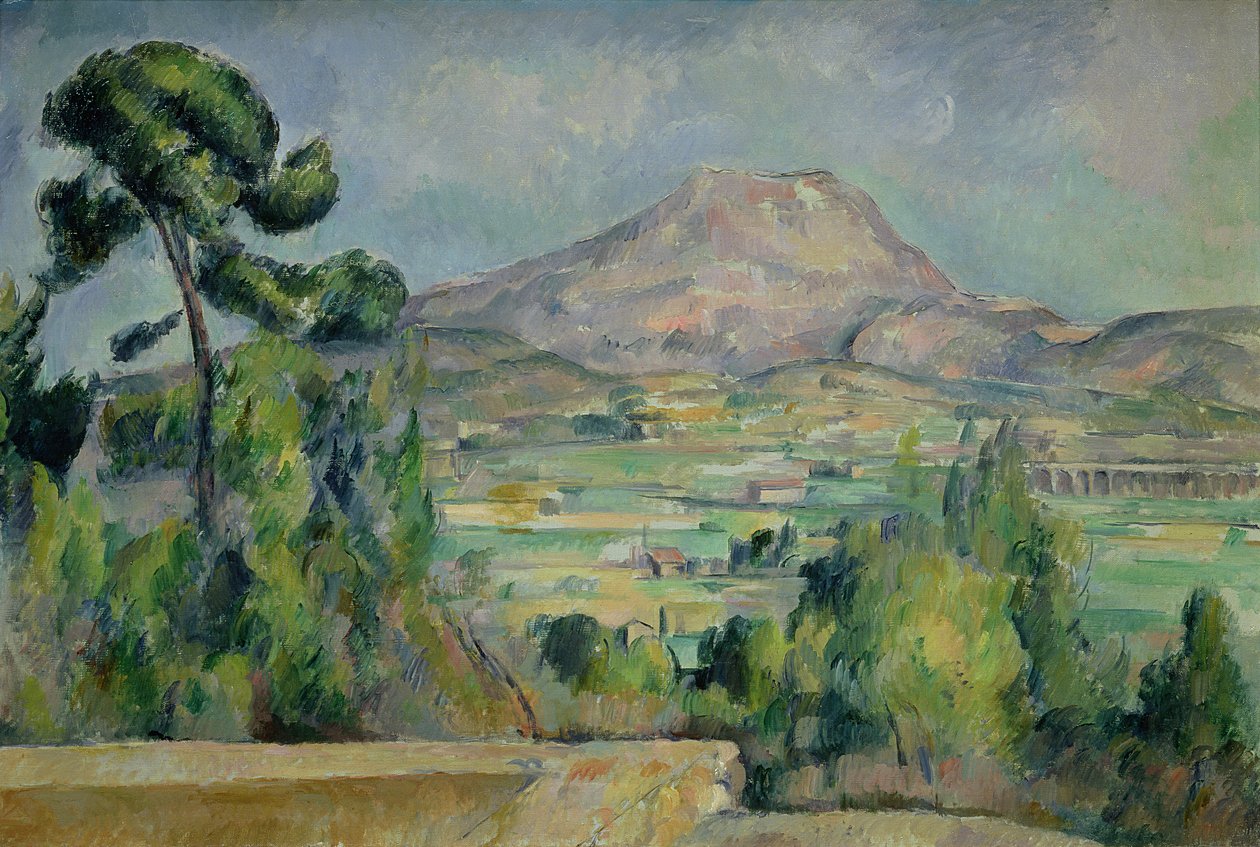 Sainte-Victoire-fjellet, ca. 1887-90 av Paul Cézanne