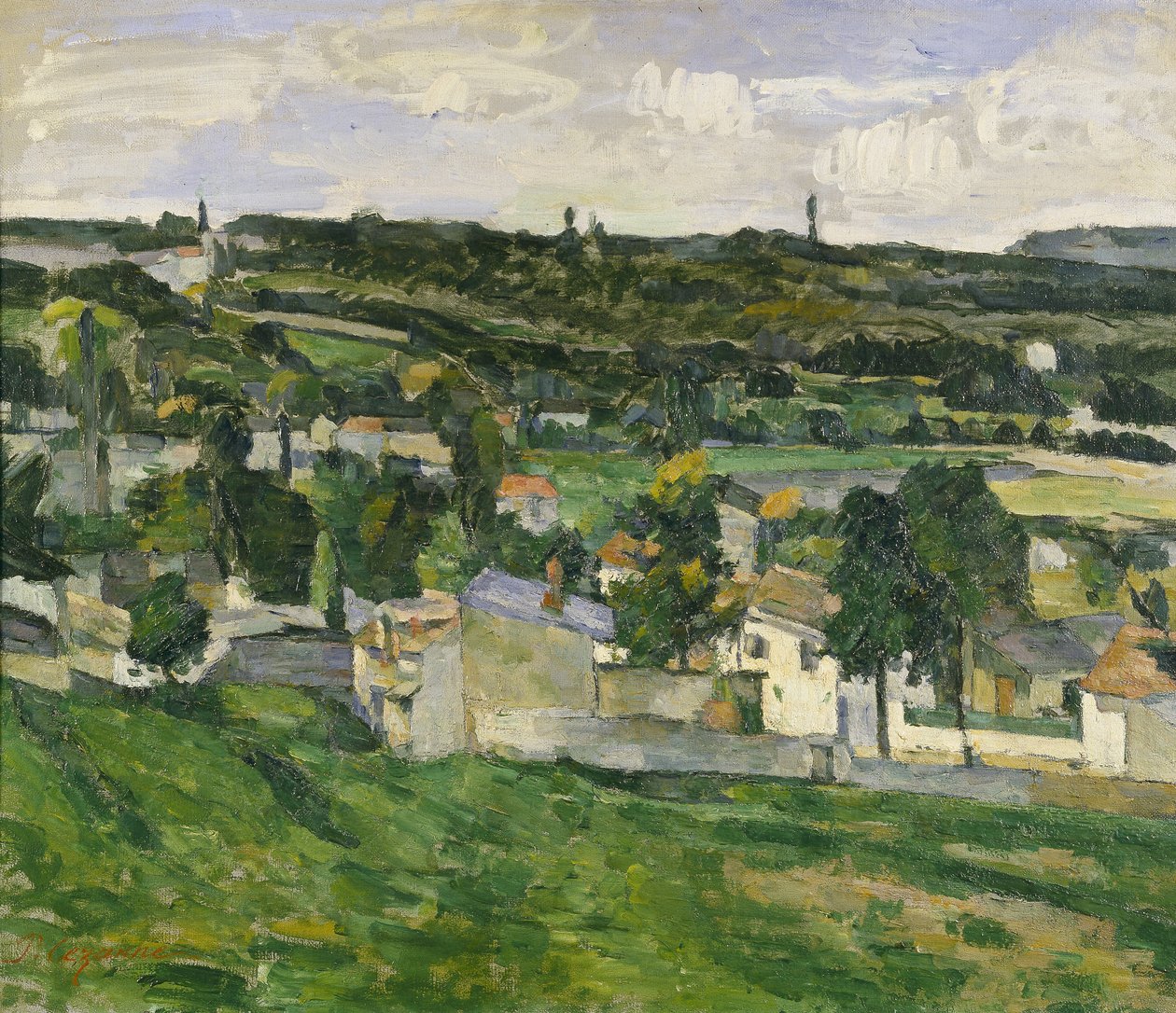 Near Auvers-sur-Oise, c.1880  av Paul Cézanne
