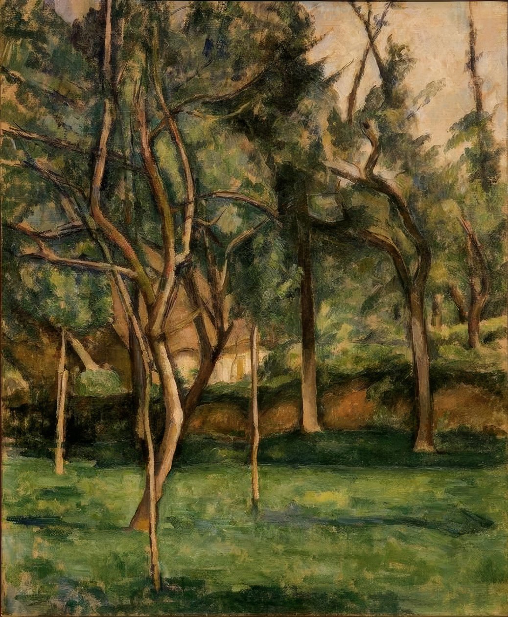 P.Cézanne, husmannsplass i Normandie av Paul Cézanne